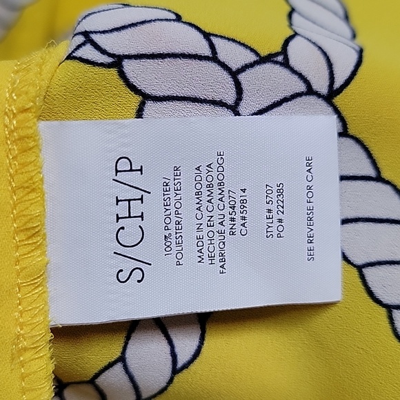 CABI YELLOW LONG SLEEVE TOPS/ SIZE S - Picture 5 of 14